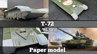 #3 T-72 paper model scale 1/25 Angraf model kartonowy (part 3)