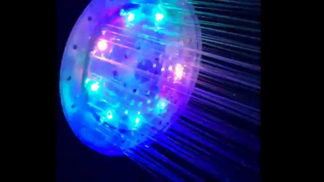 7 Led color changing shower head YouTube