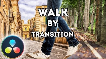 Easy Walk By Transition Effect Davinci Resolve 19 | Basic Tutorial