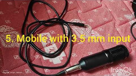 Connecting BM800 condenser mic with mobile for signing in Starmaker or smule app.