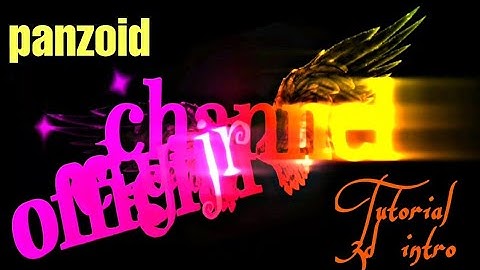 PANZOID TUTORIAL | CARA MEMBUAT INTRO 3D PANZOID