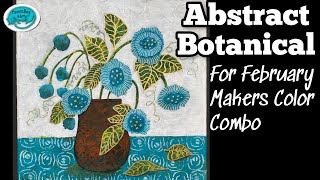 Abstract Botanical using Gelliprints for the Makers February Colour Combo by devonrex4art 542 views 2 months ago 32 minutes