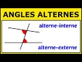 Reconnatre des angles alternesinternes et alternesexternes