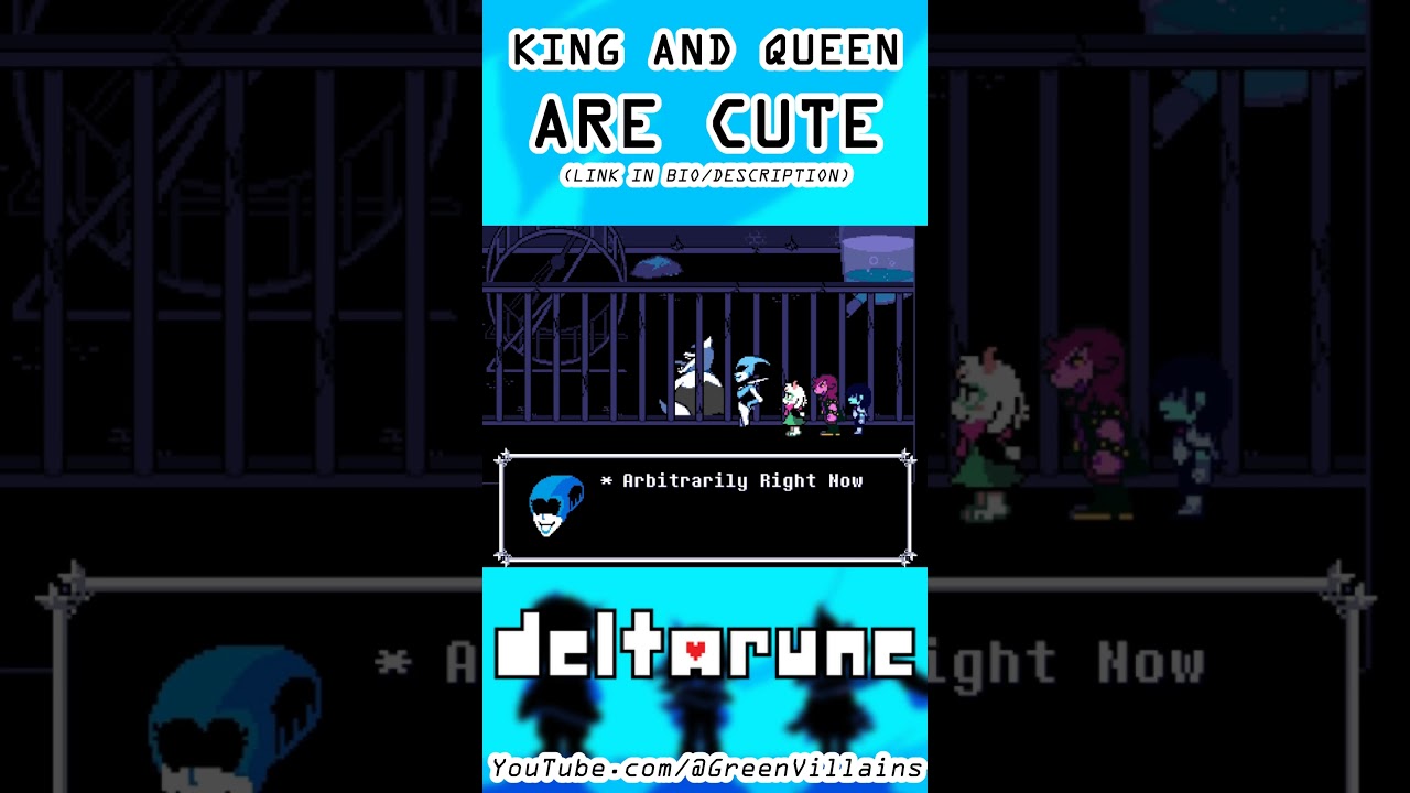 Queen and King Being Cute! - DELTARUNE SHORTS #tobyfox