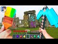 Minecraft in Real Life POV RAINBOW DIAMOND ORE in Realistic Minecraft 創世神第一人稱真人版