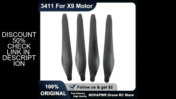 Hobbywing X9 Drone Propellers 3411 Carbon-Fiber Blades Agricultural Spraying UAV Accessories for Cro