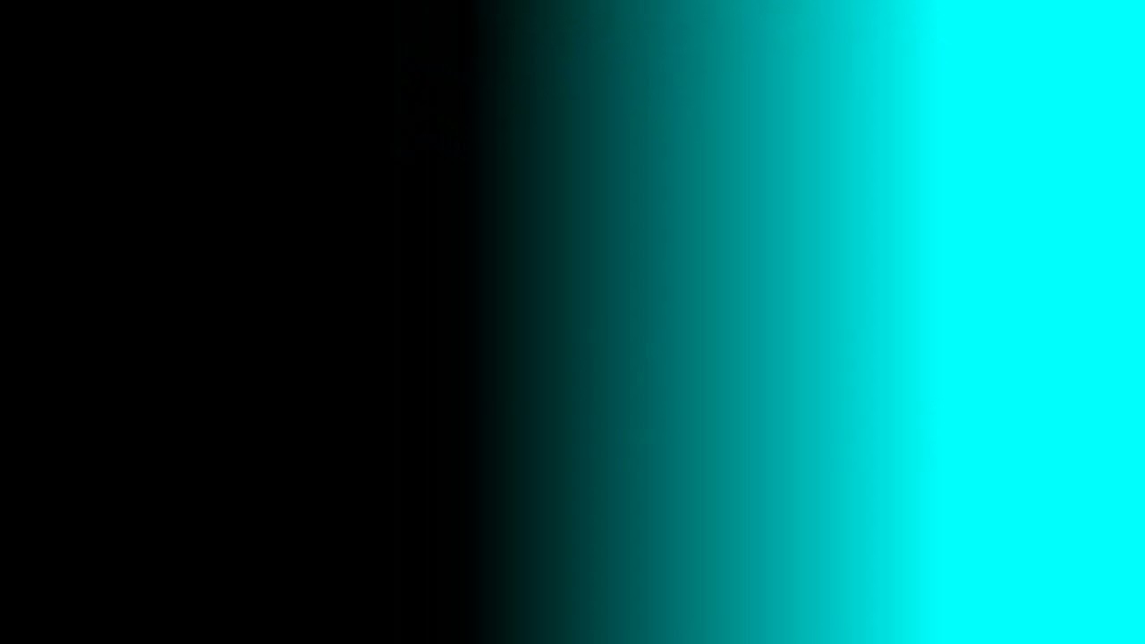 60 Minutes Of Color Change Horizontal Gradient Black Cyan