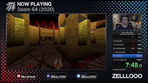 Doom 64 (2020) Lost Levels speedrun - Be Gentle Speed 11:20