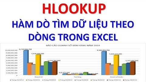 HLOOKUP - Hàm dò tìm dữ liệu theo dòng trong excel - WowIsee (Excel thực hành cho kế toán)