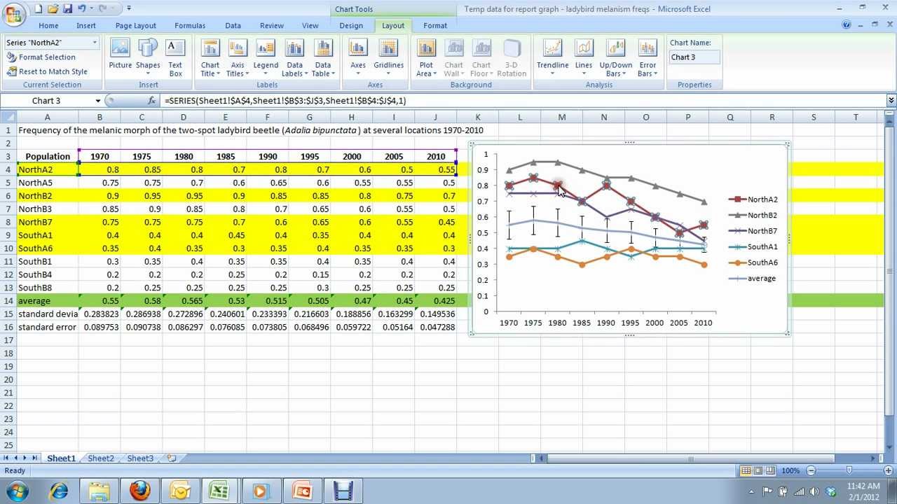 Excel Line Chart Multiple Series