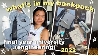 what's in my university backpack 2022 | engineering final year