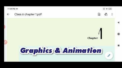 Chapter 1- Graphics & Animation| Class 6| ICT in education| Delhi Government School