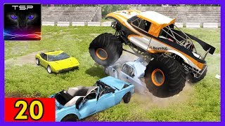 BeamNG drive - Demolition Derby #20 - MONSTER TRUCK Smashing & Crashing screenshot 3