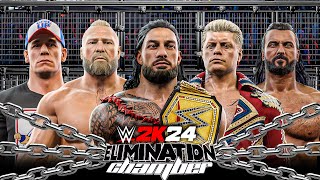 WWE 2K24: Elimination Chamber Match Gameplay! (Concept)