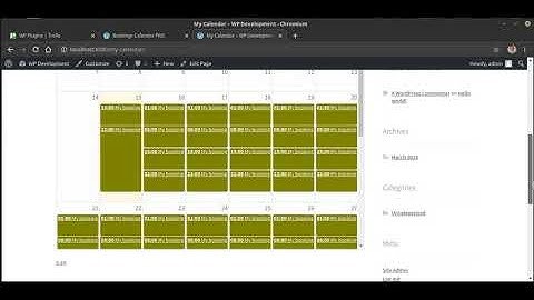 Bookings Calendar PRO for WooCommerce: Ajax Modal and Tooltip demo