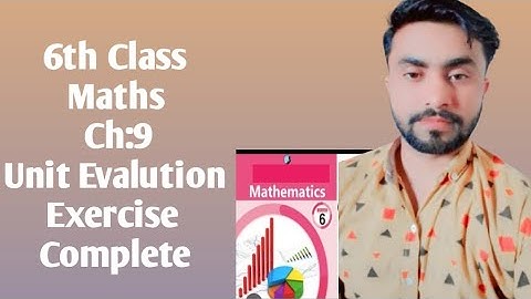 6th class unit evaluation exercise,6th maths unit 9,afaq iqbal series