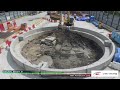 MRT PY Line time lapse compilation of key underground works during the final year of construction.