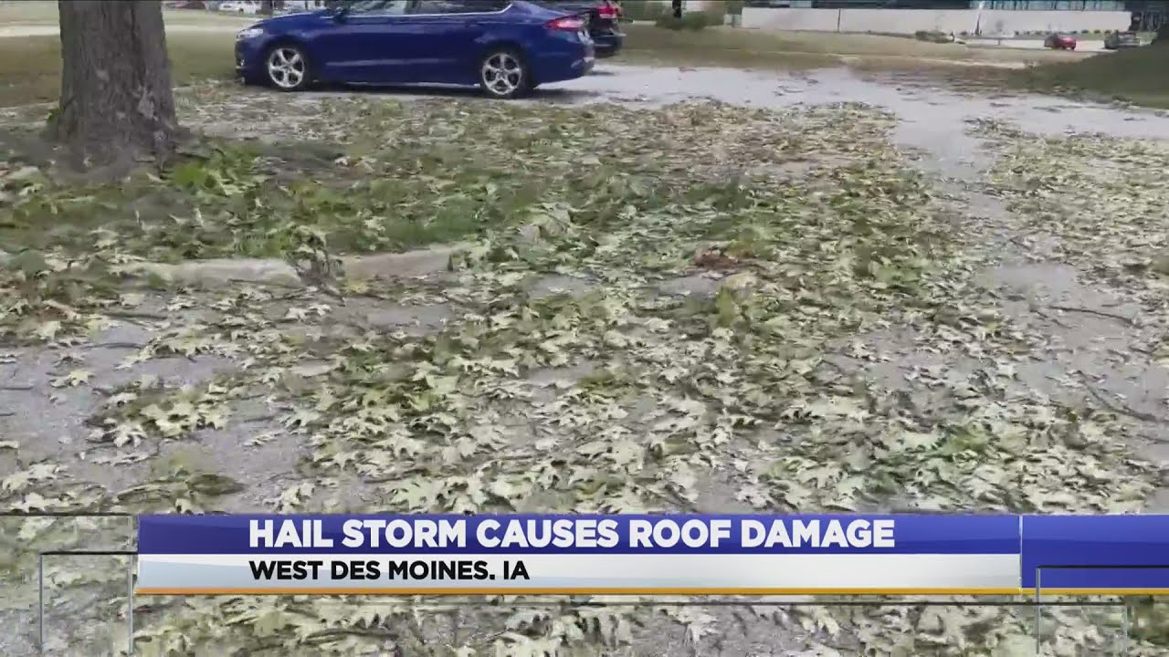 Hail Storm Causes Roof Damage - YouTube