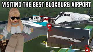 Visiting The BEST AIRPORT In BLOXBURG | roblox