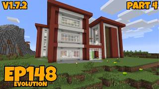 Minecraft Evolution Episode 148 | Modern Mansion Part 4 (Completed)