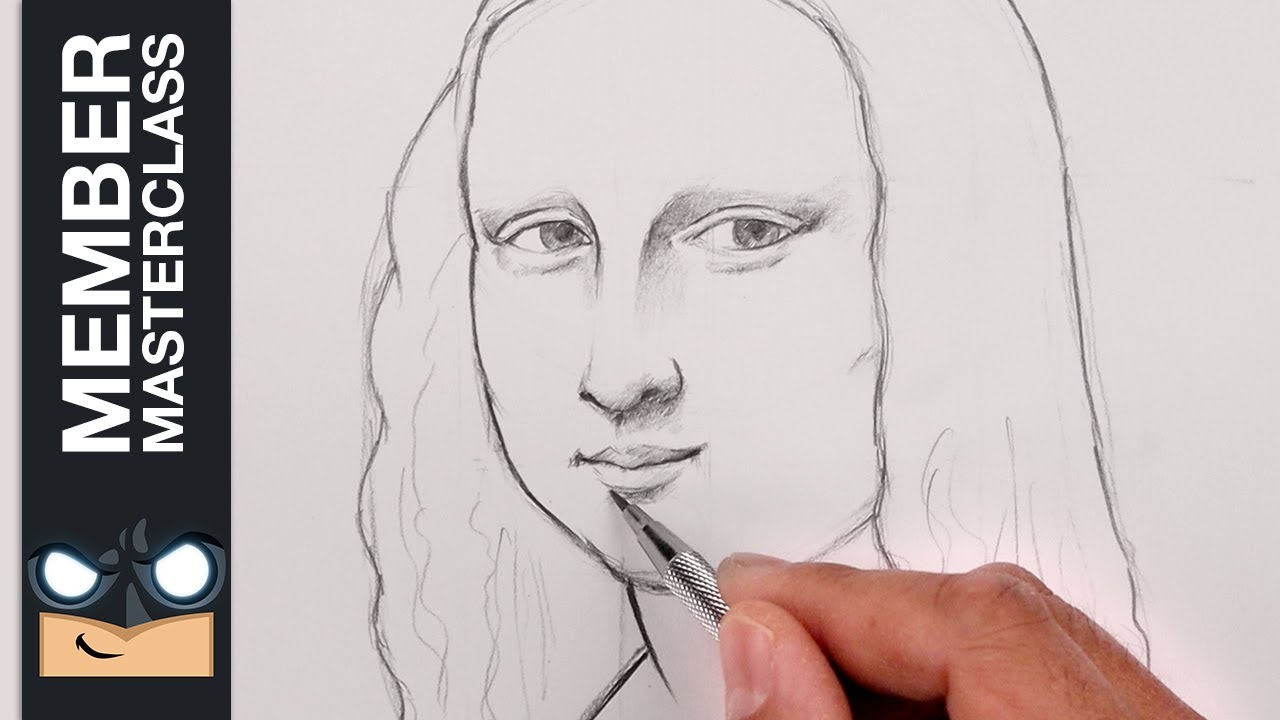 I Try Drawing the Mona Lisa | Full Sketch Tutorial - YouTube