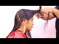 Face Framing Hair Cut On Medium Length Sam And Jas Tutorial In Hindi