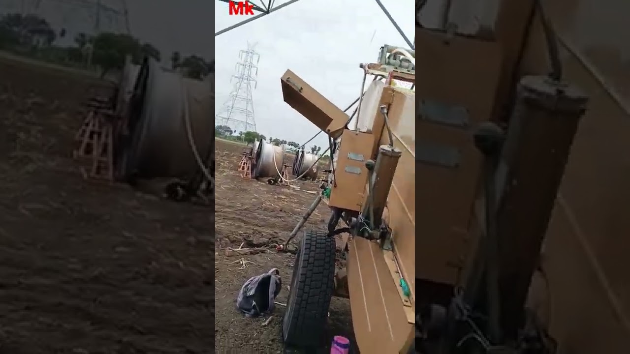 400kv power transmission line conductor stringing  how to pull conductor transmission line  mithlesh