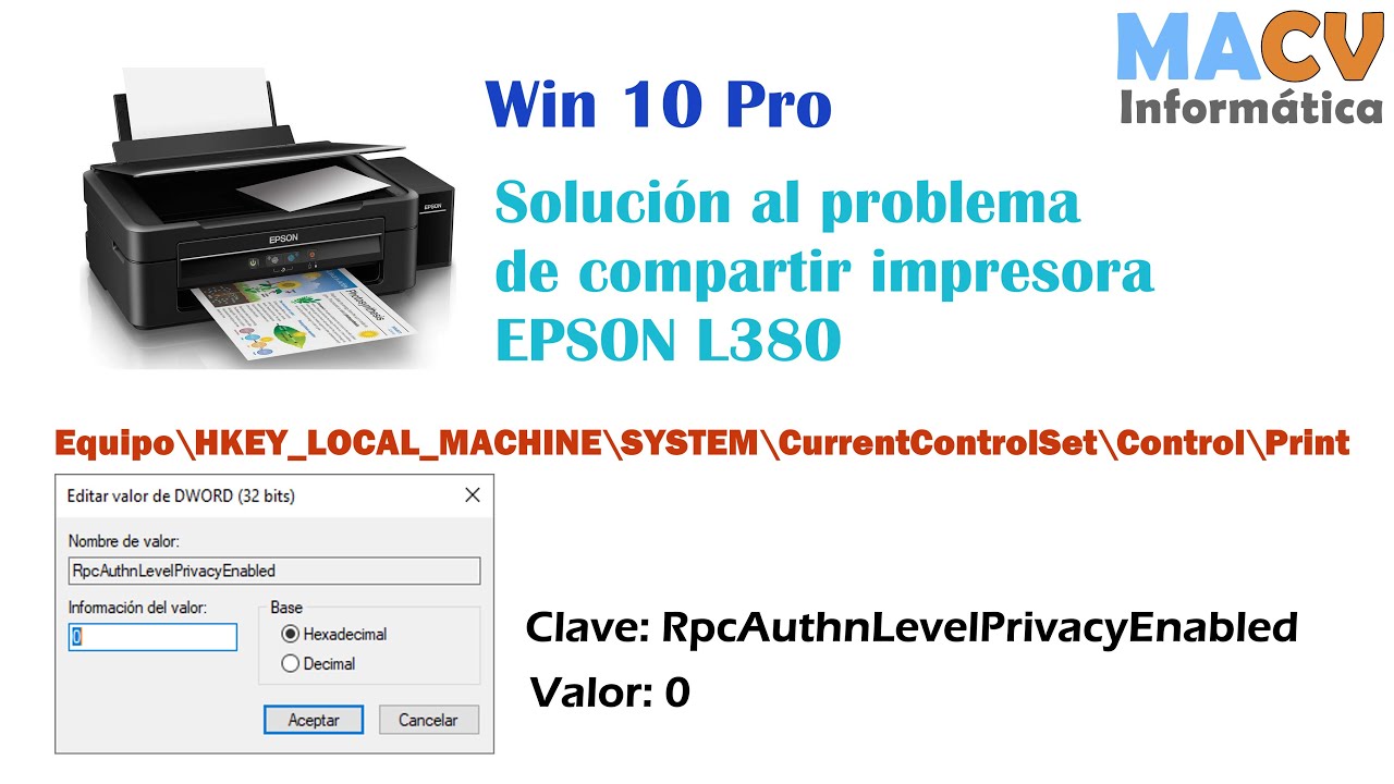 problema-para-compartir-la-impresora-epson-l380-en-windows-10-pro-youtube