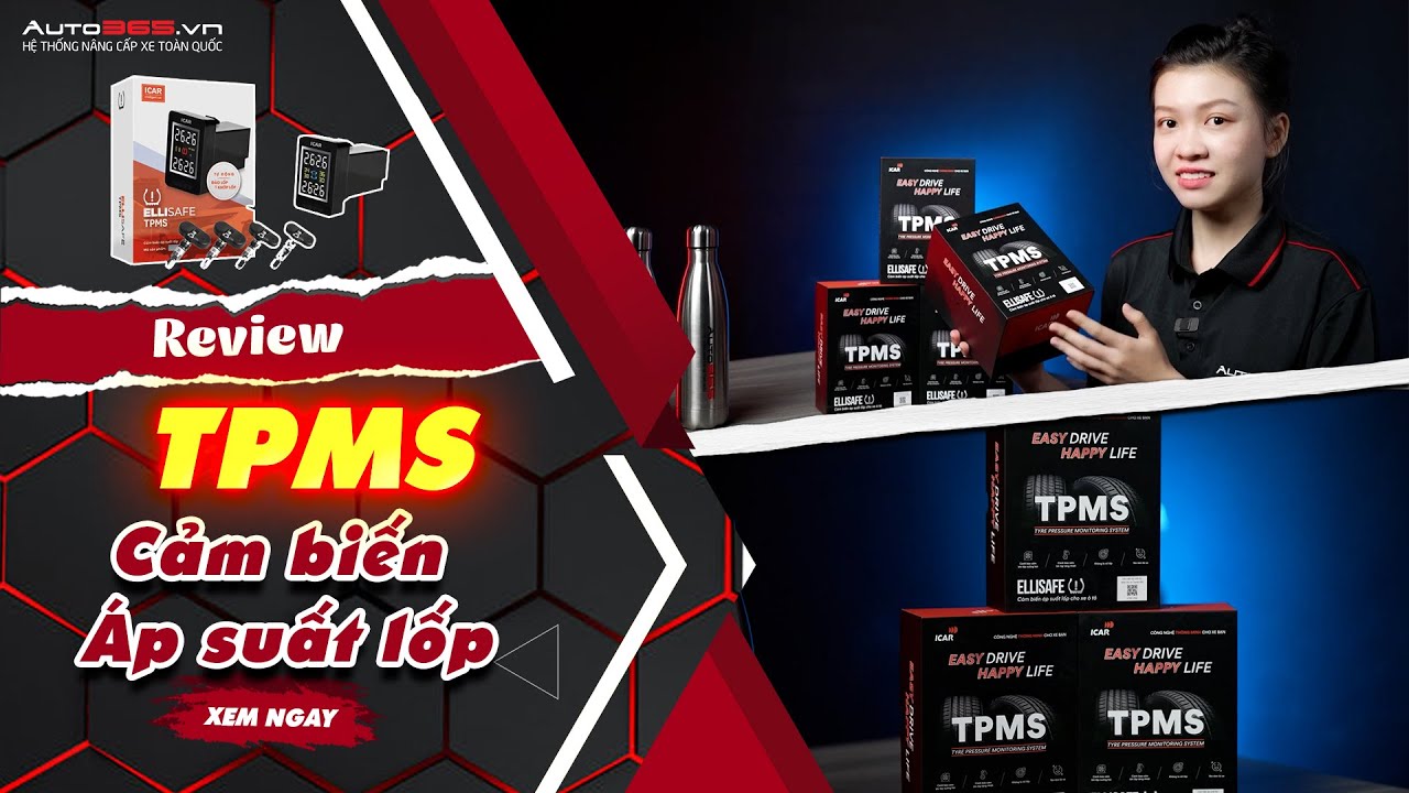 Review cảm biến áp suất lốp iCar (TPMS) cho ô tô