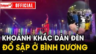 Khoảnh khắc DÀN ĐÈN SÂN KHẤU ở Bình Dương “đổ sập” khiến khán giả la hét trong vô vọng | SaigonTV