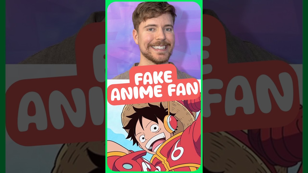 Is Mr beast a fake anime fan? #mrbeast #anime