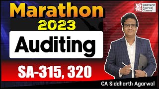 Audit Marathon-7 | SA-315, 320 | INTER & FINAL| Siddharth Agarwal