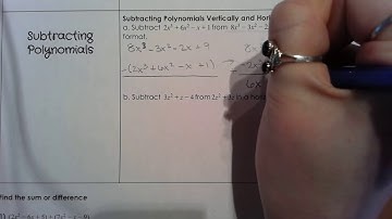 4.2 Adding/Subtracting Polynomials