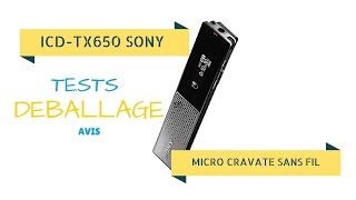 LE MICRO CRAVATE SANS FIL POUR YOUTUBEUR : ICD-TX650 SONY - YouTube
