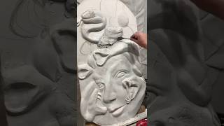 Medusa (Bas-relief) #3dart #basrelief #art #drywallart #sculpturepainting #paste