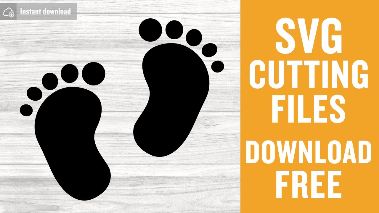 Download Baby Feet Svg Free Baby Svg Feet Svg Instant Download Silhouette Cameo Shirt Design Free Vector Files Feet Clipart Png Dxf Eps 0254 Freesvgplanet