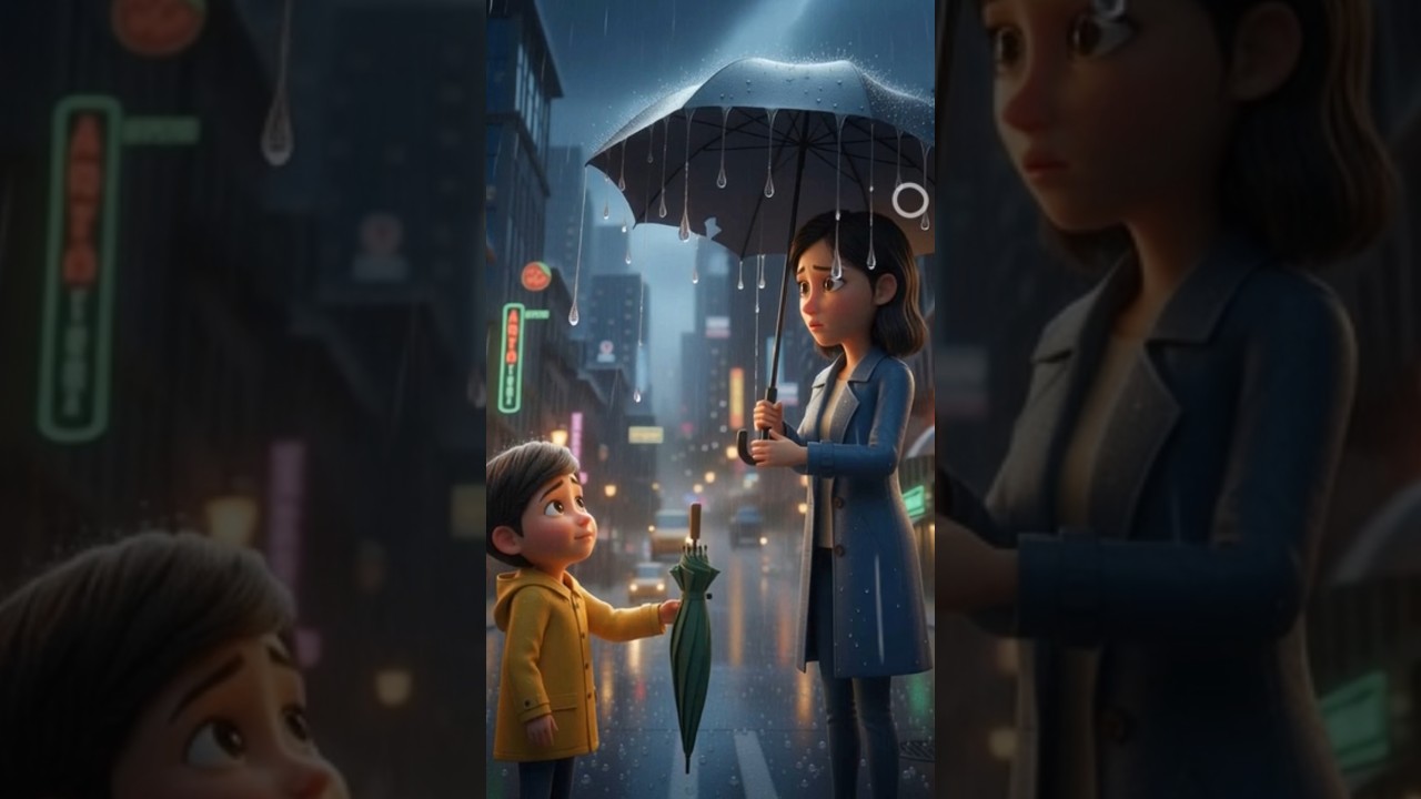 &ldquo;The Broken Umbrella ☔✨ | A Silent Moral Story&rdquo; #moralstory #animation #emotionalstory #kidsstory