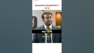 Awesome Introduction ? 🤯 | UPSC Backbone | Upsc Interview | Navdeep Aggarwal | #shorts