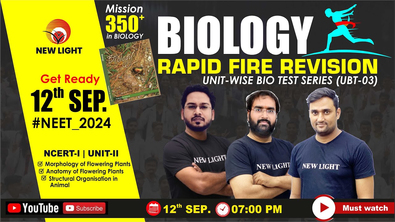LIVE NEET 2024 | BIOLOGY RAPID FIRE REVISION | UNIT-WISE BIO TEST (UBT ...
