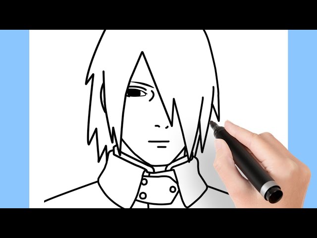 COMO DESENHAR O SASUKE UCHIHA (ADULTO) 