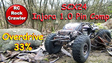 SCX24 Ugly Crawler - 1.0 Injora Comp Pin Tires 65/19 - Treal  Overdrive 33% #scx24 #dashex