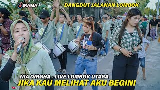 SI CEWEK TERHIPNOTIS LAGU TIARA NIA DIRGHA LIVE DI JALANAN LOMBOK UTARA BARENG IRAMA DOPANG