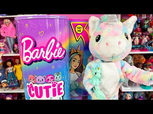 BARBIE CUTIE REVEAL UNICORN PLUSH COSTUME DOLL-Never Opened