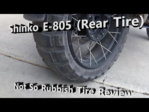 Shinko E-805 Review (Rear Tire) Fantastic! 