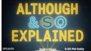 Although vs So | Difference, Meaning & Examples in Urdu