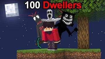 We Survived on SKYBLOCK with EVERY DWELLER in Minecraft