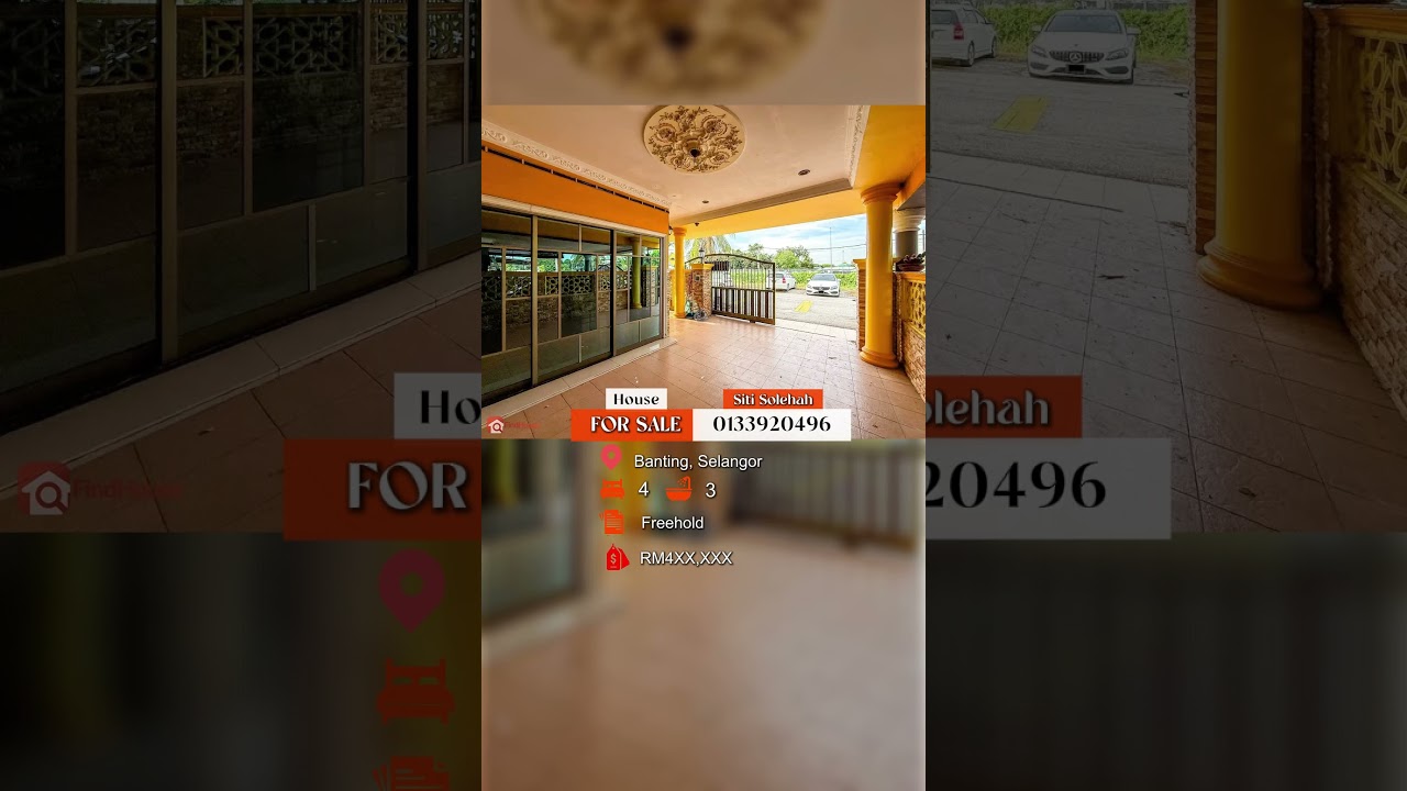 HOUSE FOR SALE @ BANTING, SELANGOR