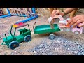 Toys JCB and 5550 tractor trailer full loading video