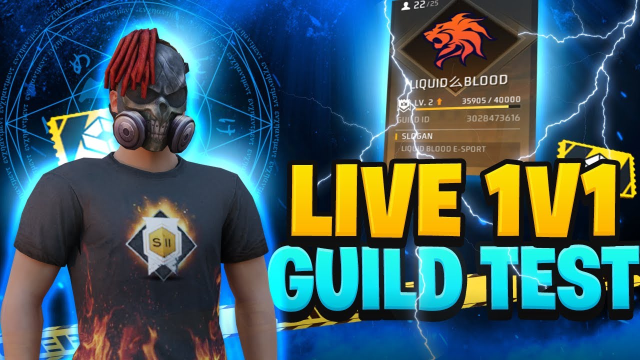 GUILD TEST 1V1 LIVE #NOCONTENT