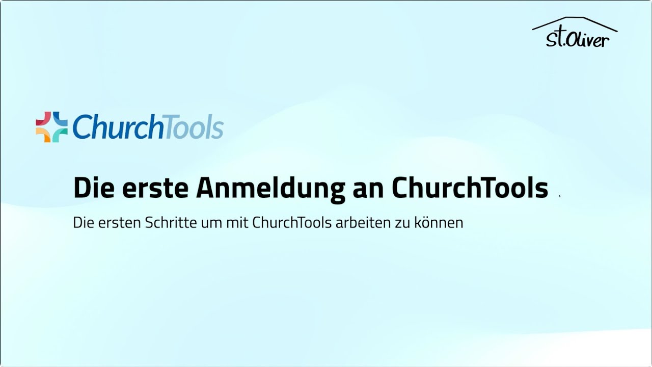 Erstanmeldung in ChurchTools – So geht’s